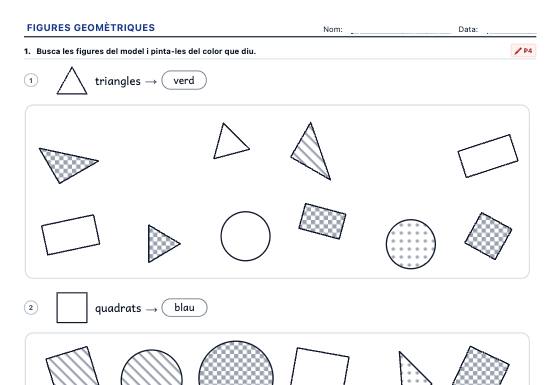 Fitxa d’exemple: Figures Geomètriques