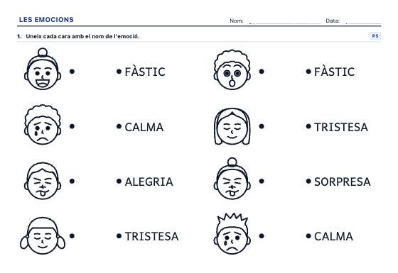 Fitxa d’exemple: Emocions