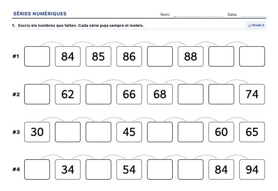 Fitxa d’exemple: Sèries Numèriques