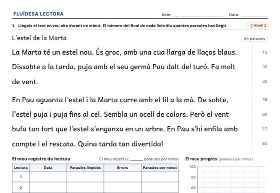 Fitxa d’exemple: Fluïdesa Lectora