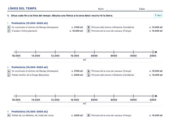 Fitxa d’exemple: Línies del Temps