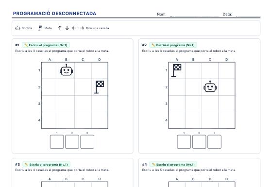 Fitxa d’exemple: Programació Desconnectada