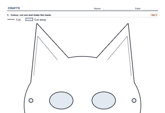 Sample worksheet: Printable Crafts