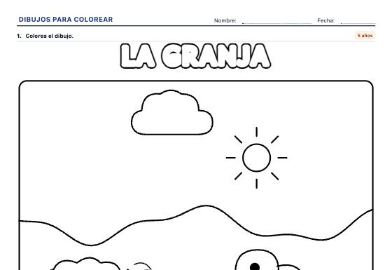Ficha de ejemplo: Dibujos para Colorear