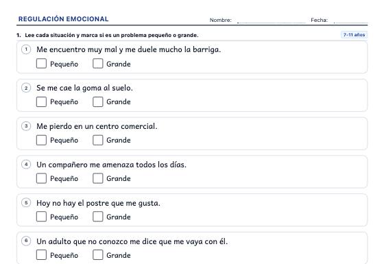 Ficha de ejemplo: Regulación Emocional