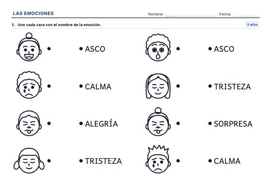 Ficha de ejemplo: Emociones