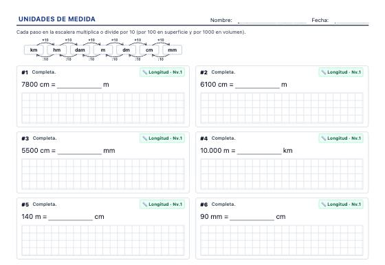Ficha de ejemplo: Unidades de Medida