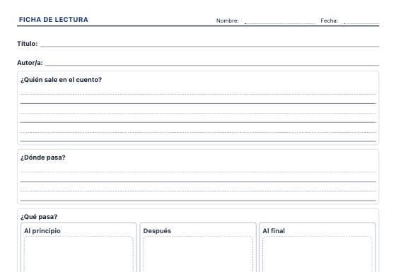 Ficha de ejemplo: Lectura