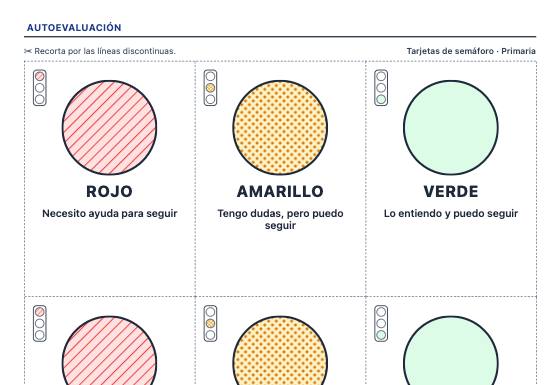 Ficha de ejemplo: Tarjetas de Autoevaluación