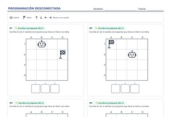 Ficha de ejemplo: Programación Desconectada
